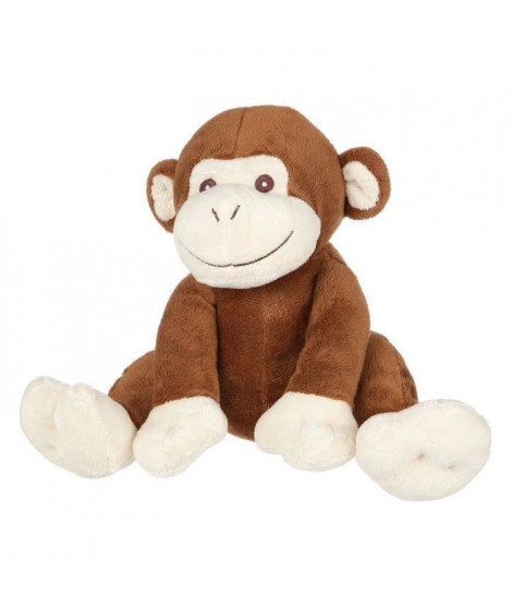 Peluche Singe - assis - 21 cm