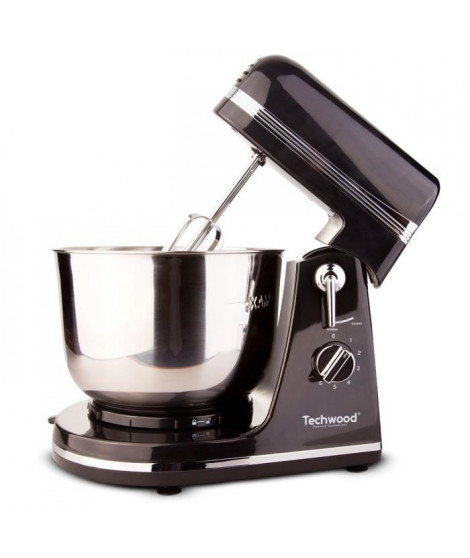 TECHWOOD TMB-366 Robot Pâtissier - 300W  - Bol inox d'une capacité de 3,5L - 6 vitesses