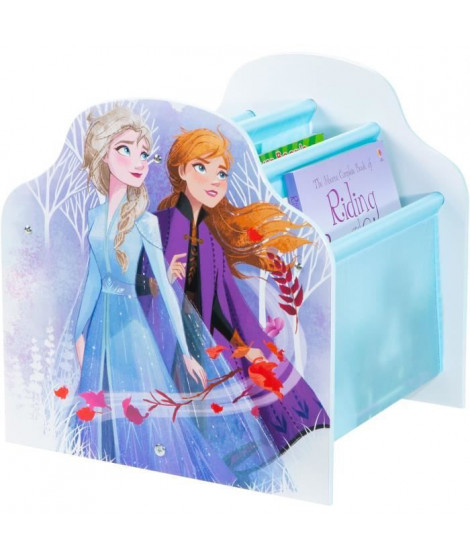 DISNEY FROZEN Bibliotheque a pochettes  La Reine des Neiges - Rangement de livres pour chambre d'enfants - Bleu