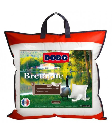 DODO Oreiller naturel BRETAGNE 60x60cm