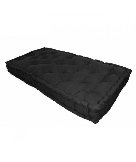 Matelas de sol Double 60x120x15 cm noir