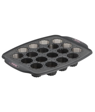 TEFAL Moule 18 minis cannelés Crispybake - Silicone - 29x21 cm