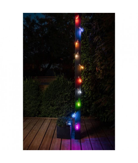 GALIX Guirlande solaire guinguette - 10 LED