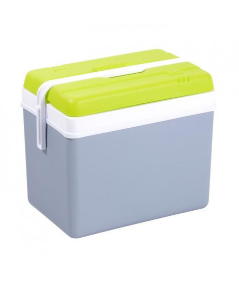 EDA PLASTIQUE Glaciere Promotion - Conservation au frais 10H - Gris perle et vert anis - 35 L