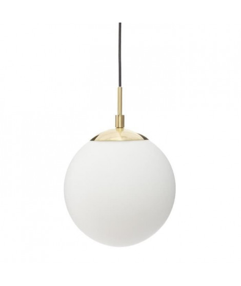 Suspension boule - Ø 20 cm - Blanc