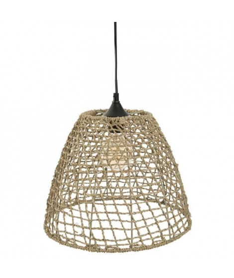 Suspension cône - H 31 cm - Beige