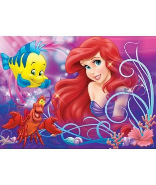 RAVENSBURGER - Puzzle 60 pieces Jolie petite sirene / Disney Ariel