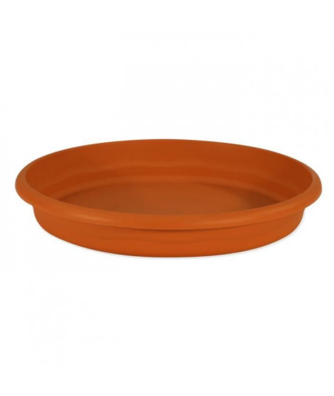 PLASTIKEN Plateau rond Ø 70 cm pour pot rond - Terracotta