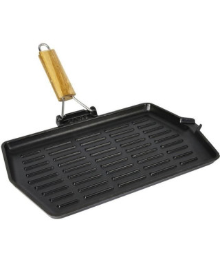 Crealys Grill - 512019 - Rectangulaire Fonte Emaille Induction