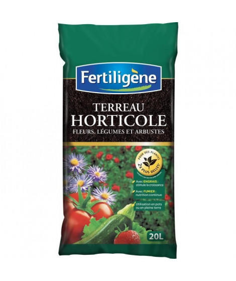 FERTILIGENE Terreau Horticole - 20 L