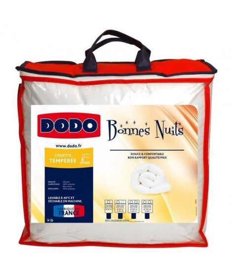 DODO Couette unie BONNES NUITS 220x240 cm