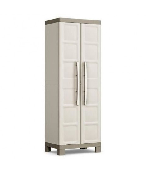 KETER Armoire haute  XL EXCELLENCE - Beige et Taupe - 89 x 54 x 182 cm