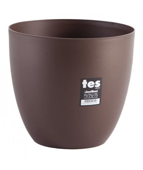 PLASTIKEN Pot de fleurs bol Tes - 22 cm - Bronze