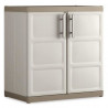 KETER Armoire basse XL EXCELLENCE - Beige et Taupe - 89 x 54 x 93 cm