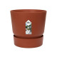 ELHO Pot de fleurs rond Greenville 30 - Extérieur - Ø 29,5 x H 27,8 cm - Marron brique