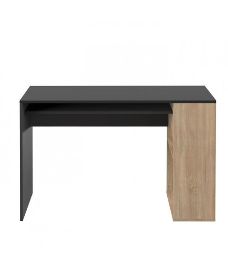 Bureau YALE Noir et Chene naturel 113,9 X 75,5 Temahome