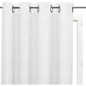 SOLEIL d'OCRE Rideau a oeillets Linen - 135 x 250 cm - Blanc