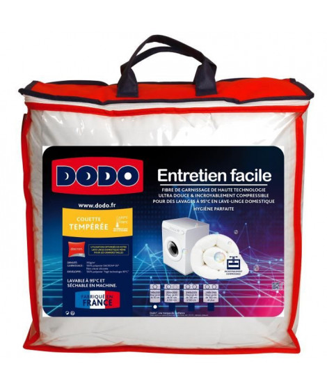 DODO Couette tempérée Entertien Facile - 200 x 200 cm