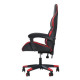 Chaise de bureau gaming - Simili noir et rouge - L 76 x P 50 x H123-132 cm - KAOS