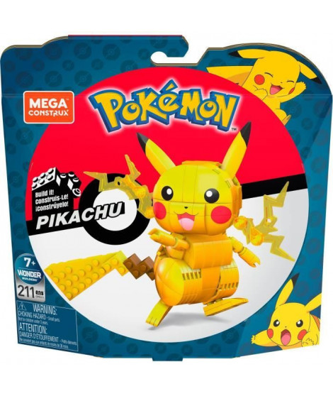 MEGA CONSTRUX Pokémon Pikachu a construire 10 cm - 6 ans et +