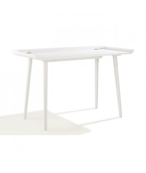 Bureau adulte Blanc - L 120 x P 60 x H 76,6 cm - MOBILI