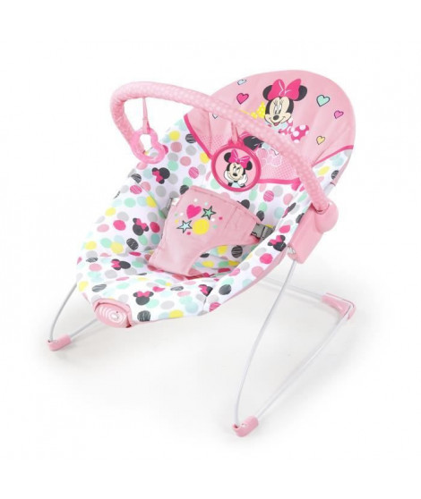 Disney Baby Transat Minnie Spotty Dotty avec vibrations et arche de jeux