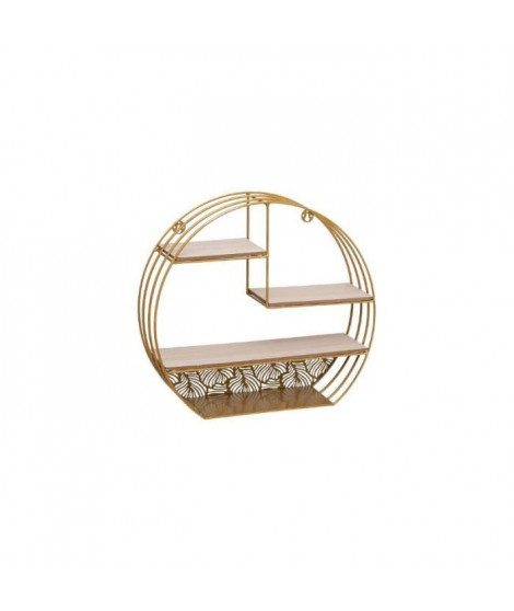 Etagere mural ronde - Gold