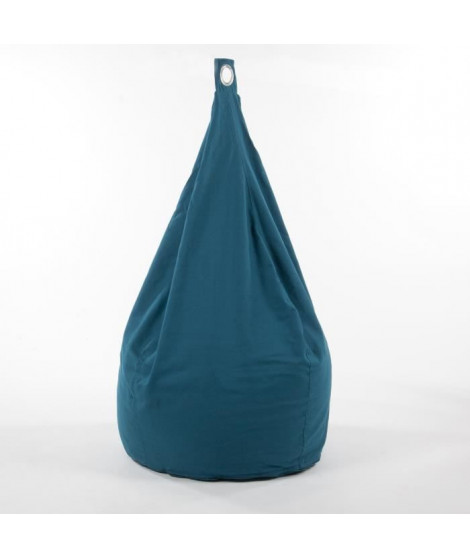 Poire FLO Coton Bleu canard - D 75 x H 110 cm