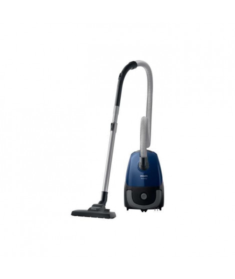 PHILIPS FC8240/09 Aspirateur avec sac PowerGo - 900W - Filtre anti-allergenes - Cable de 9 m - 77 Db -bleu marine