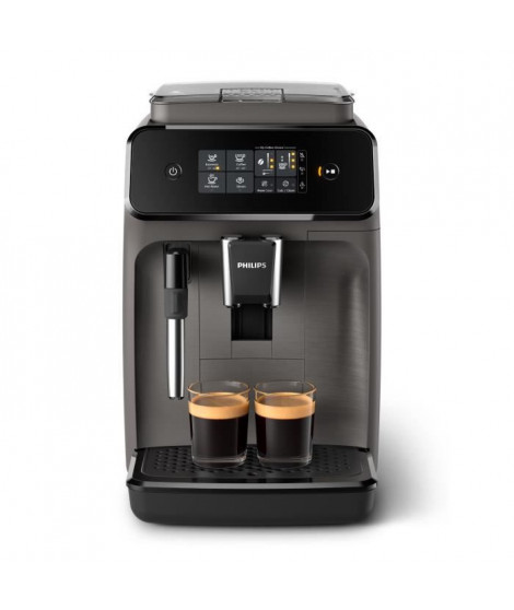 PHILIPS EP1010_00 Machine Café Espresso Automatique -Broyeur a grain - Mousseur a lait - Ecran tactile - Gris Cachemire