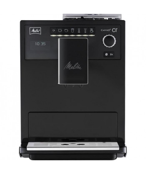 MELLITA Machine a café CI Pure Black - MAE970-003 - 4 intensités de café, 3 réglages possibles du moulin conique en acier