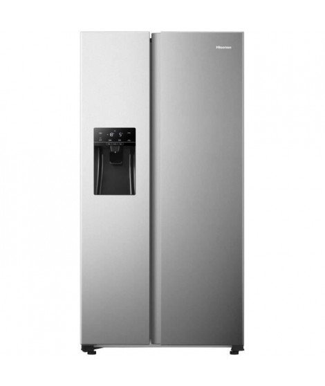 Hisense RS650N4AD1 - Réfrigérateur américain - 474L (332L + 142L) - froid ventilé total - classe A+ - L91cm x H179cm - Silver