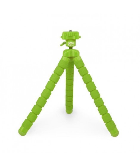 XSORIES - BIG BENDY - Trépied articulé pour GoPro, appareil photo ou caméra, tete rotative - Hauteur 27 cm - Vert