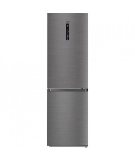 HAIER R2DF512DHJ - Réfrigérateur combiné - No Frost -  341L (233+ 108) - Froid ventilé - A+ - L59.5 x H190 cm - Silver