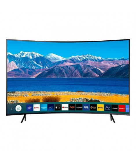 SAMSUNG UE65TU8372 TV LED 4K UHD - 65 (163 cm) - Ecran incurvé - HDR 10+ - Smart TV - 3 x HDMI - Classe énergétique A+
