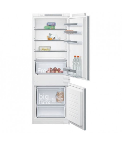 SIEMENS KI77VVSF0 Réfrigérateur combiné intégrable - 232L (169+63) - IQ300 - Classe énergie A++ - 158x54cm - Blanc