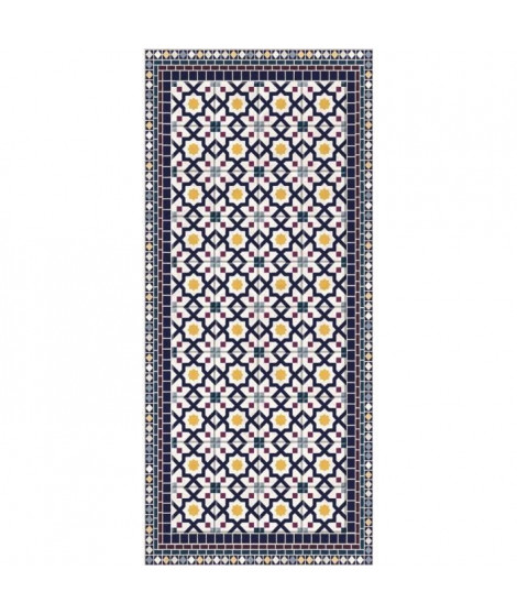 Tapis 100% vinyle VIF 41077 - 1,5 mm - 49,5 x 112 cm - Noir
