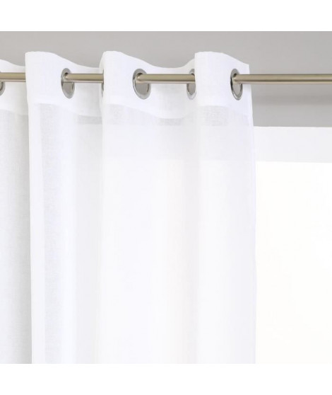 Voilage Etamine - 140 x 240 cm - Blanc