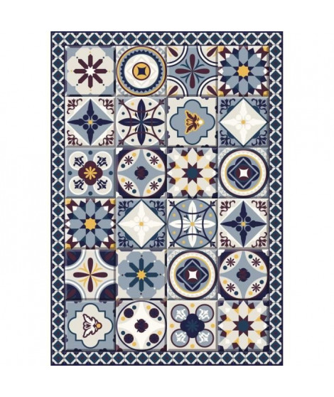 Tapis 100% vinyle VIF 41073 - 1,5 mm - 66 x 95 cm - Bleu