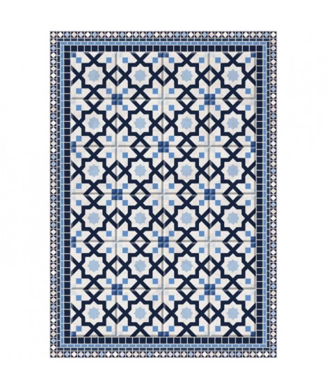 Tapis 100% vinyle VIF 41076 - 1,5 mm - 66 x 95 cm - Bleu