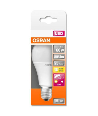 OSRAM Ampoule STAR+ LED Standard Motion Sensor - 9W équivalent 60W E27