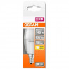 OSRAM Ampoule LED Flamme dépolie avec radiateur - 5,4W équivalent 40W E14 - Blanc chaud