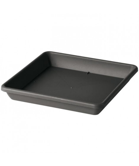 DEROMA Soucoupe pour pot de fleurs Carré Day R Anthracite - 50 cm