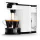 PHILIPS SENSEO Switch HD6592/01 Machine a café a dosette ou filtre - Verseuse isotherme - 1 L - Blanc