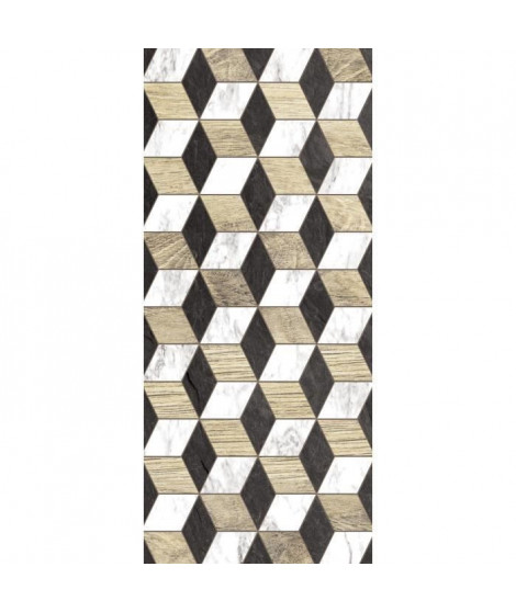 Tapis 100% vinyle VIF 33916 - 1,5 mm - 49,5 x 112 cm - Noir