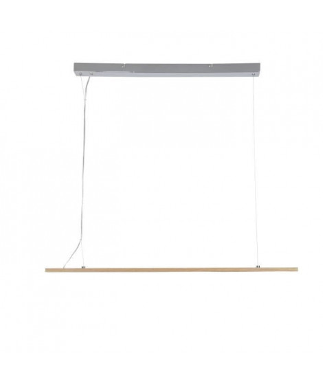 Suspension LED intégrée en bois - 100 x 5 x 125 cm - MALMO