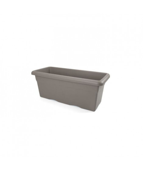 PLASTIKEN Jardiniere rectangulaire - 100 X 44 cm - Taupe