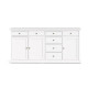 Enfilade 3 portes 7 tiroirs - Blanc - L 188,6 x P 46,1 x H 91,7 cm