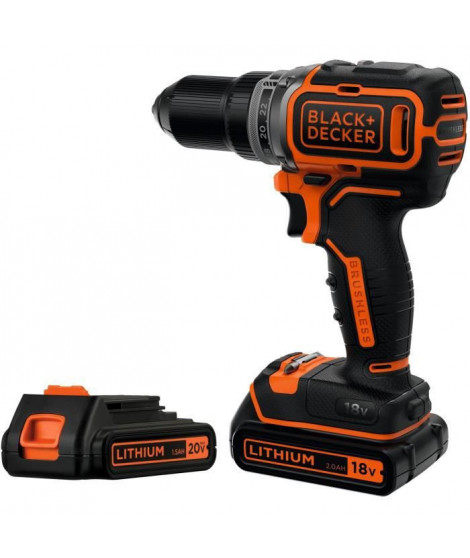 BLACK+DECKER BL186K1B2-QW PERCEUSE SANS FIL BRUSHLESS 18V LITHIUM