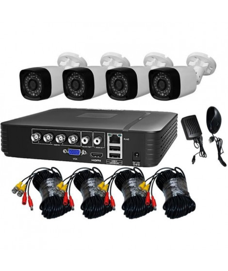 TEETAN KIT DE VIDEOSURVEILLANCE 4 CAMERAS 1080P IP66